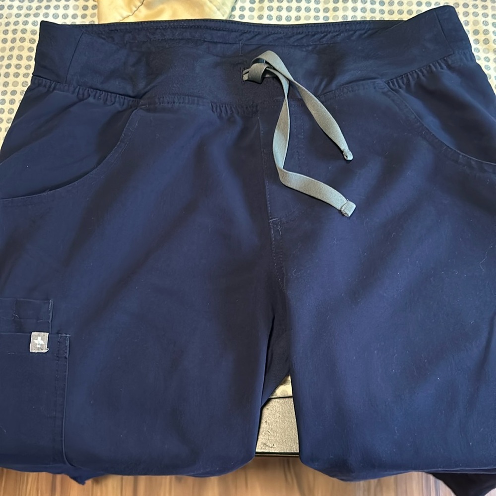 Figs kade cargo scrub pants - navy blue